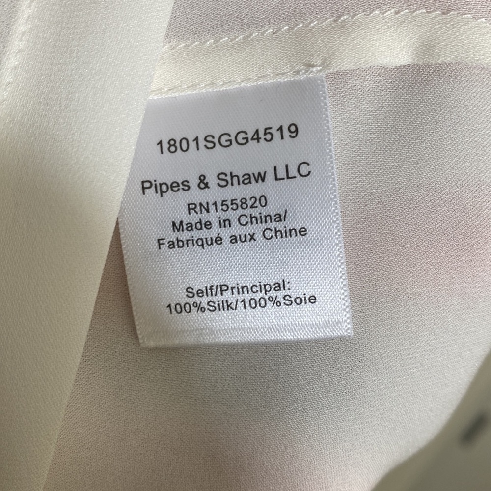 Veronica Beard 💯 Silk Mina Shell Off White Sheer Overlay Back Top Size 0 - Picture 8 of 10